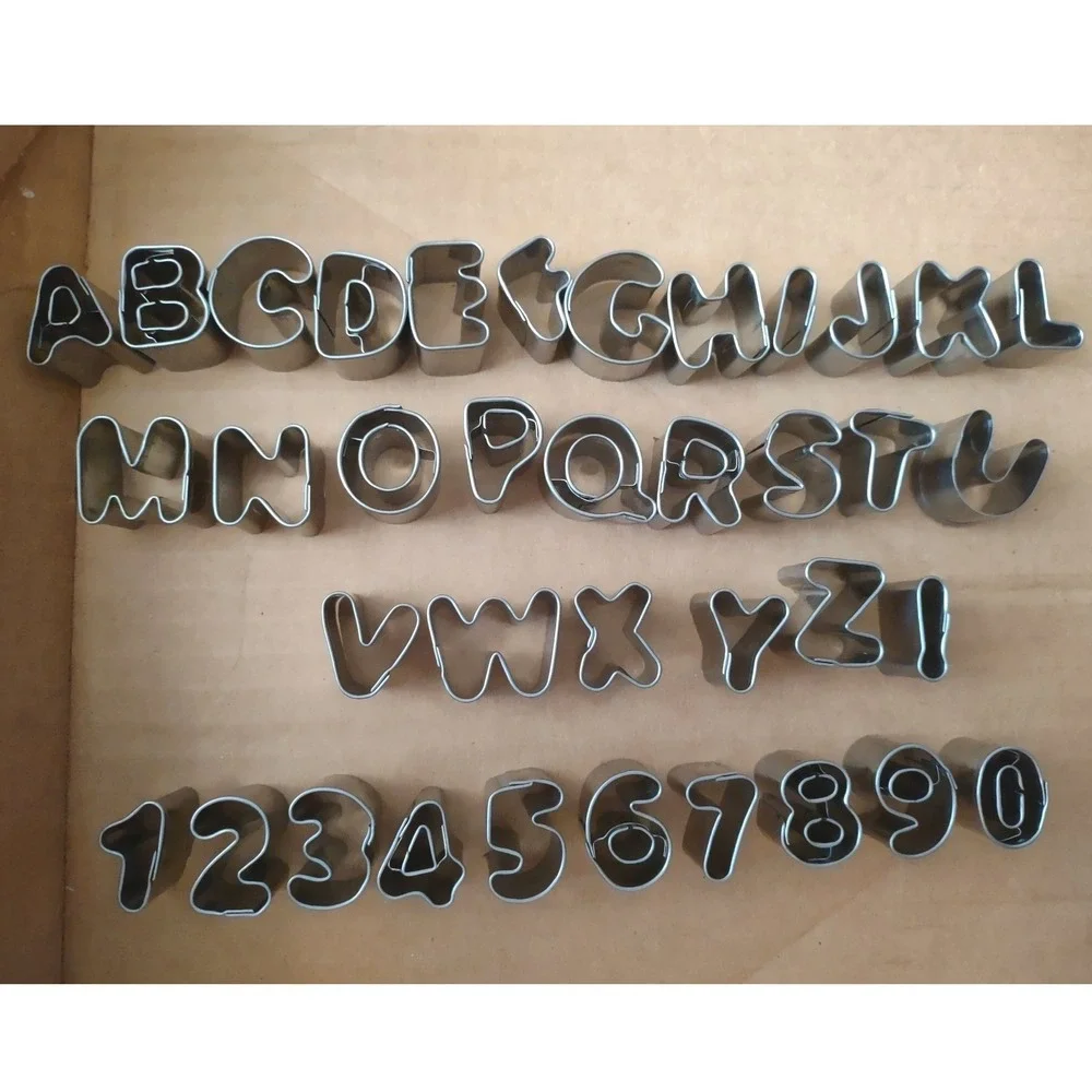 Multiple Cookie Cutters‎ Lot#4 Alphabet Numbers Shapes Leaves Animals Baking